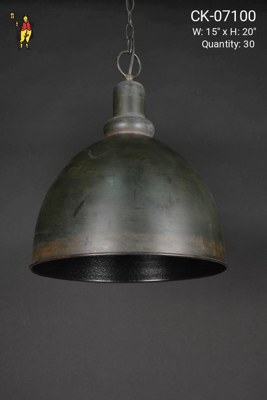 Bronze Industrial Hanging Dome