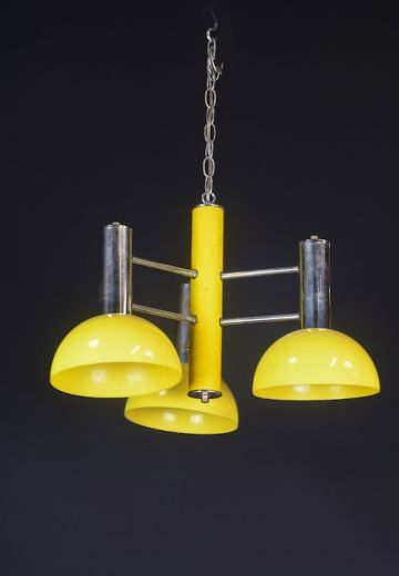 Yellow Mid Century Hanging Fixture
