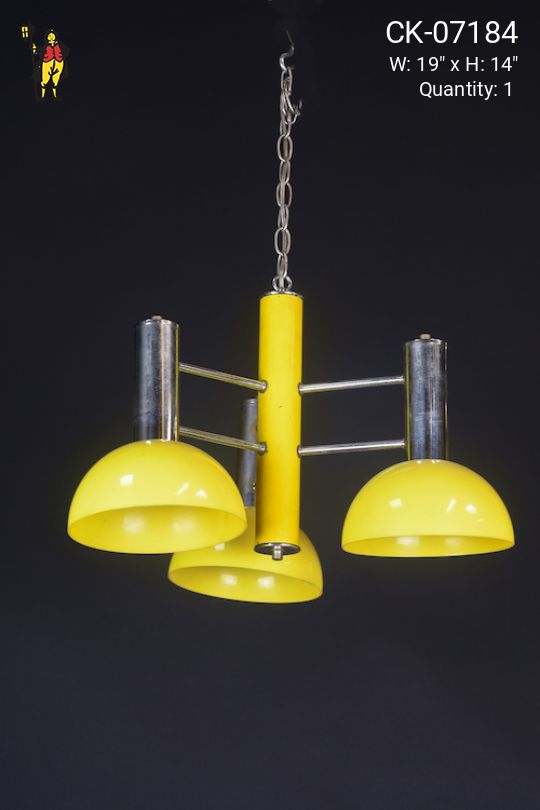 Yellow Mid Century Hanging Fixture