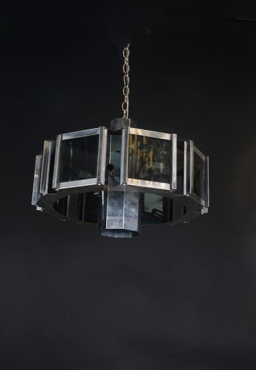 Chrome Post Modern Hanging Fixture