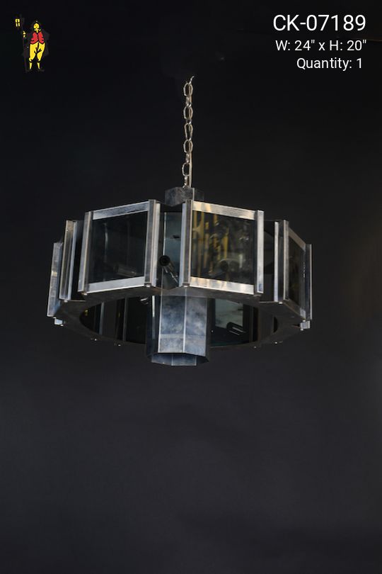 Chrome Post Modern Hanging Fixture