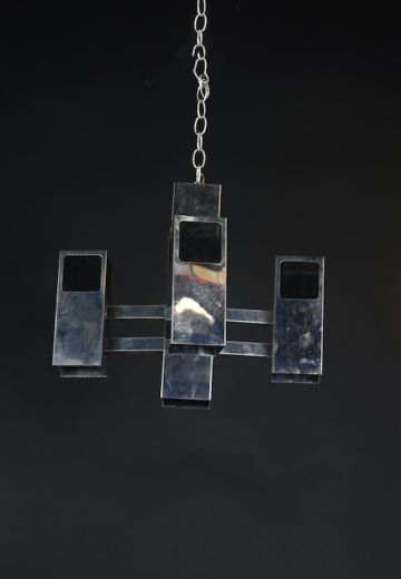 Chrome Post Modern Hanging Fixture