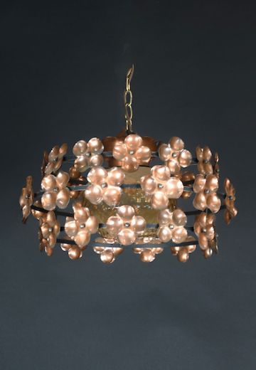Floral Metal Hanging Pendant