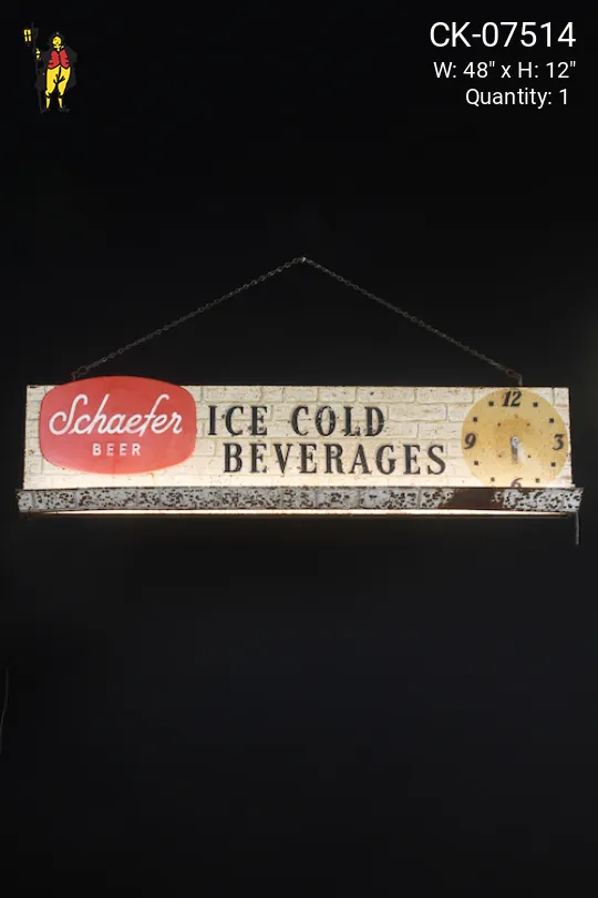 Schaefer Beer Hanging Sign