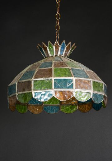 Multicolor Glass Shade Pendant