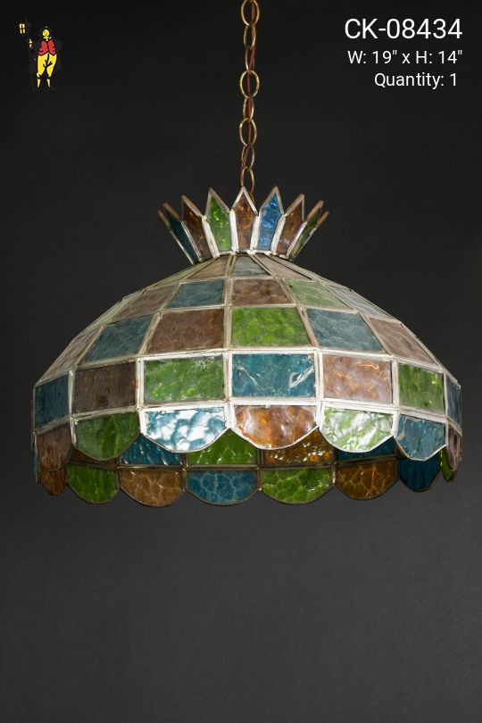 Multicolor Glass Shade Pendant