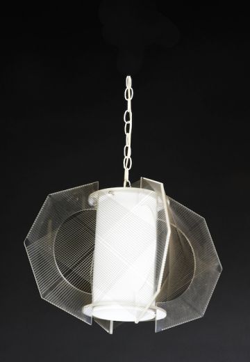 White Post Modern Pendant