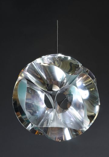 Contemporary Chrome Hanging Pendant