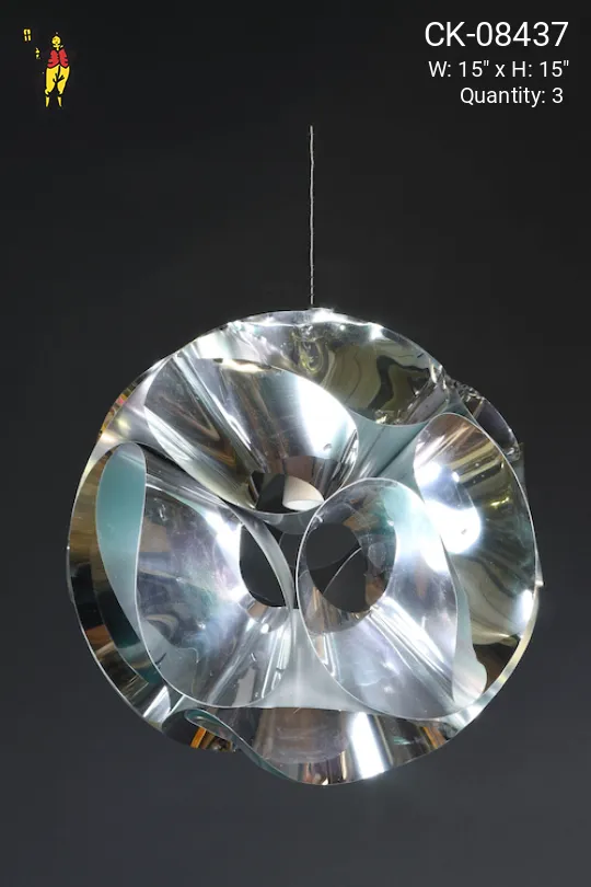 Contemporary Chrome Hanging Pendant