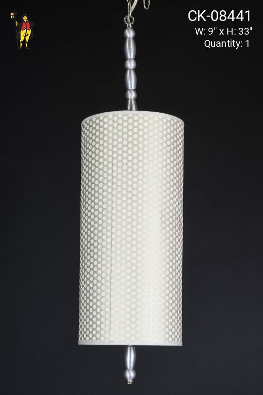 Silver Woven Hanging Pendant