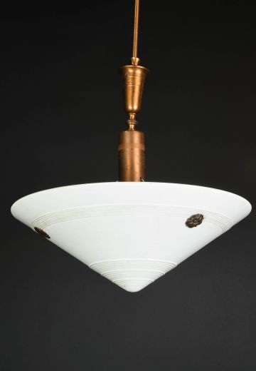 Modern Glass Bowl Pendant