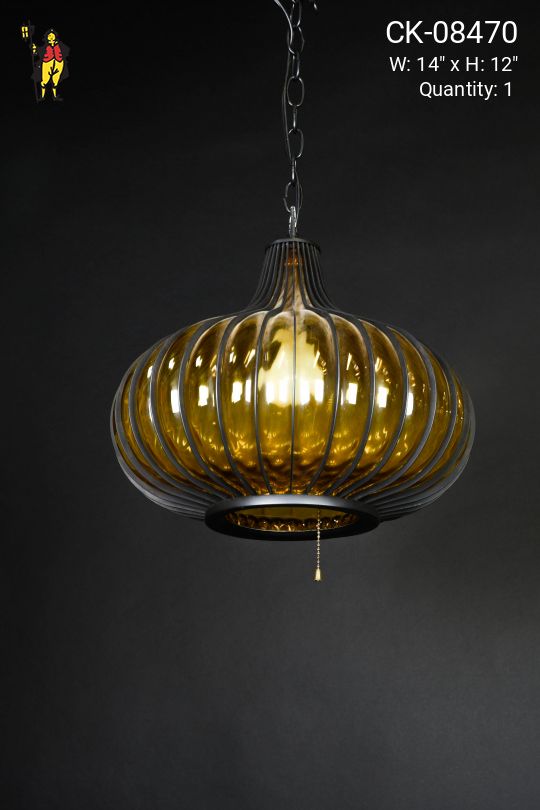 Amber Glass Pendant