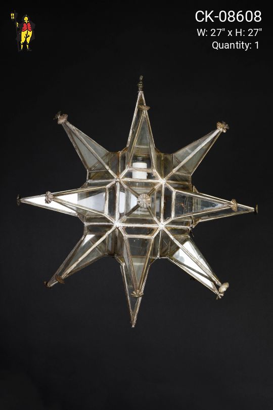 Glass Star Hanging Pendant