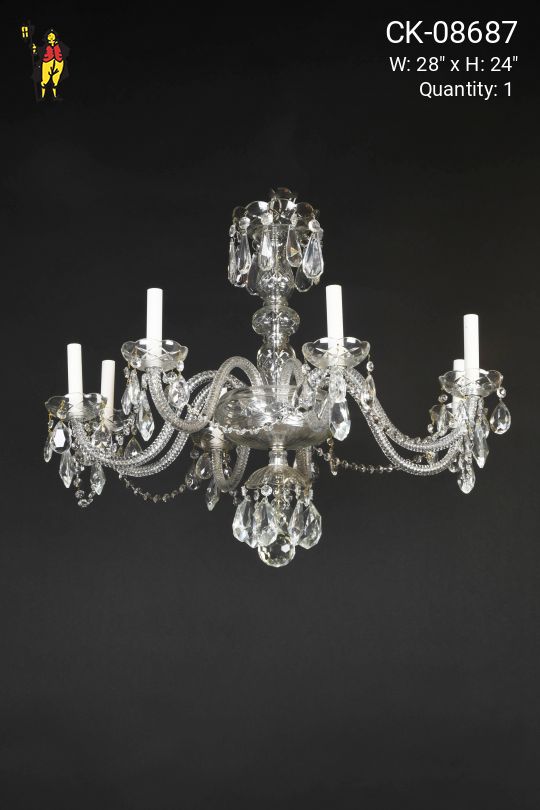 Eight Light Crystal Chandelier