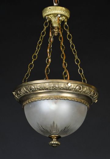 Brass Bowl Hanging Fixture