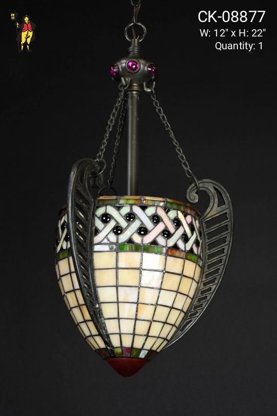 Tiffany Glass Bowl Hanging Pendant