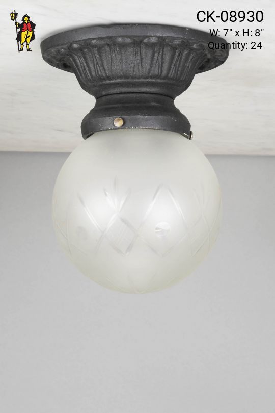 Iron Flush Mount Ceiling Fixture