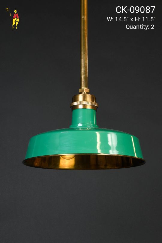 Green & Brass Hanging RLM