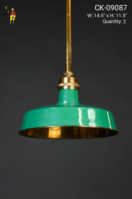 Green & Brass Hanging RLM