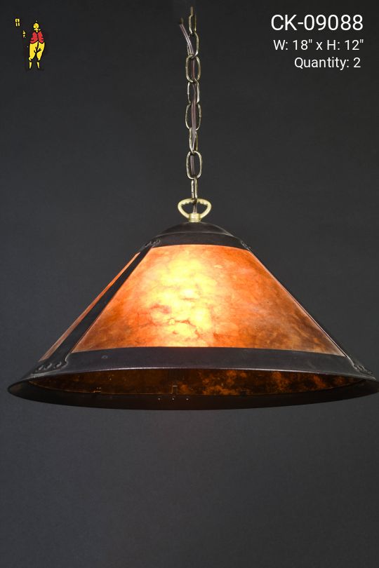 Hanging Mica Shade Pendant