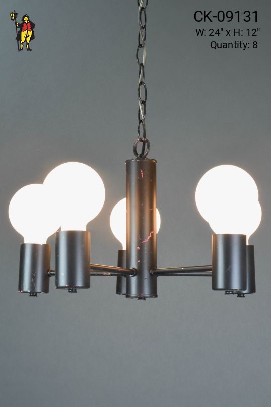 Painted Black Chandelier