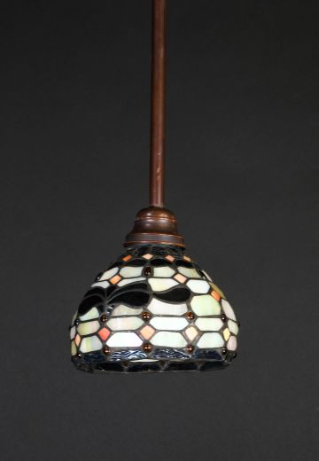 Small Hanging Art Glass Pendant