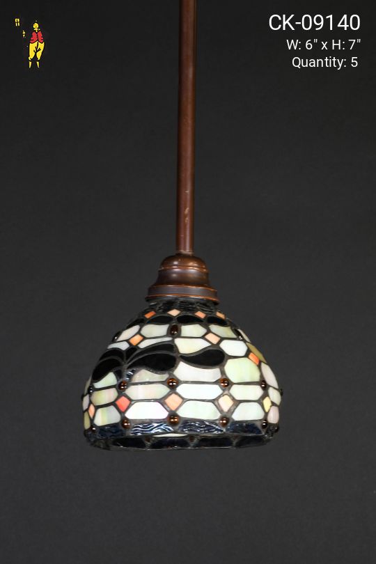Small Hanging Art Glass Pendant