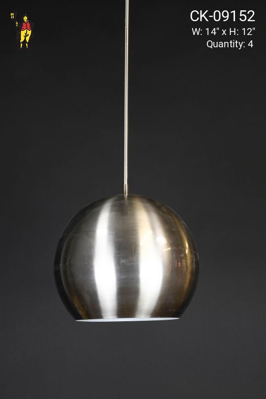 Nickel Hanging Reflector Dome