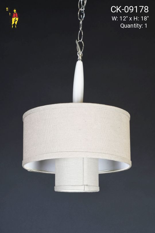 Hanging Fabric Drum Shade Fixture
