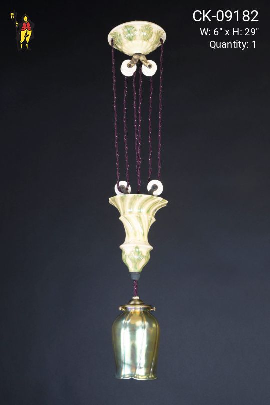Victorian Adjustable Ceramic Hanging Fixture