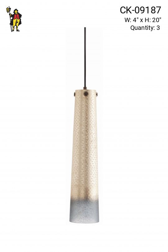 Tall Glass Hanging Pendant