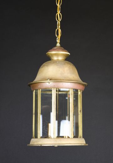 Distressed Brass Lantern