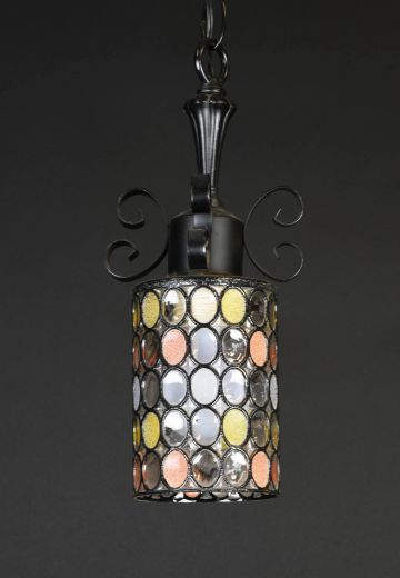 Small Glass Multicolored Glass Pendant