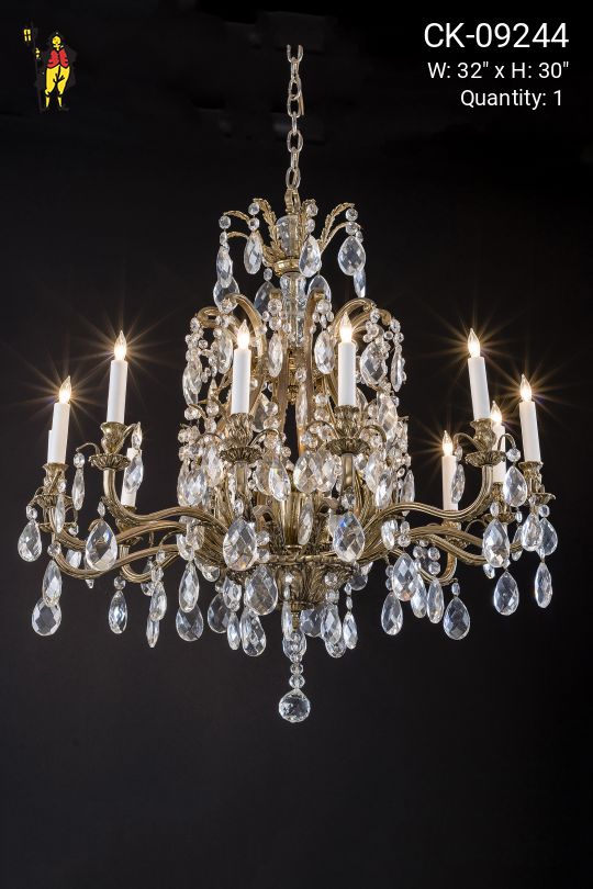 Thirteen Light French Gold Chandelier