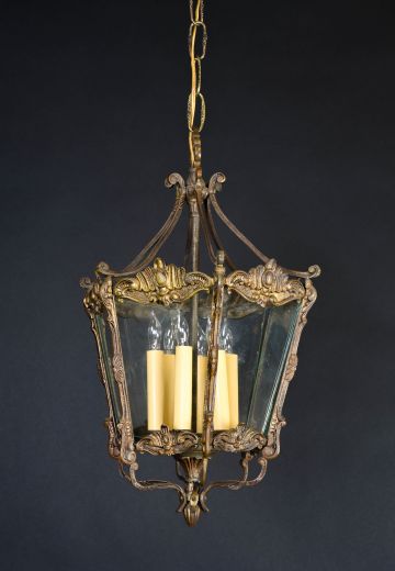 Victorian Brass Hanging Lantern