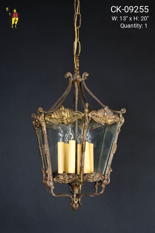 Victorian Brass Hanging Lantern