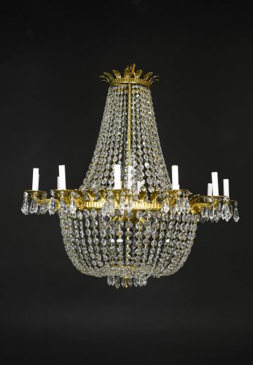 Crystal Empire Basket Chandelier (Medium)