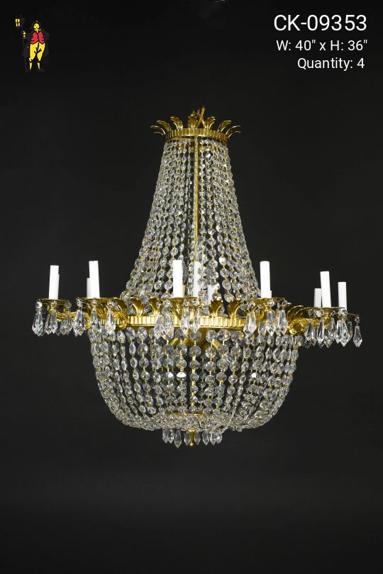 Crystal Empire Basket Chandelier (Medium)