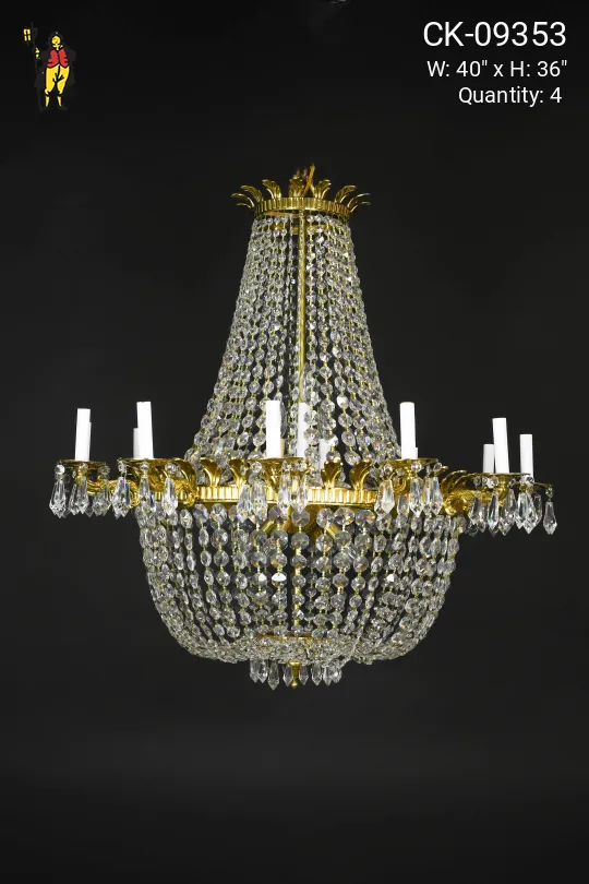 Crystal Empire Basket Chandelier (Medium)