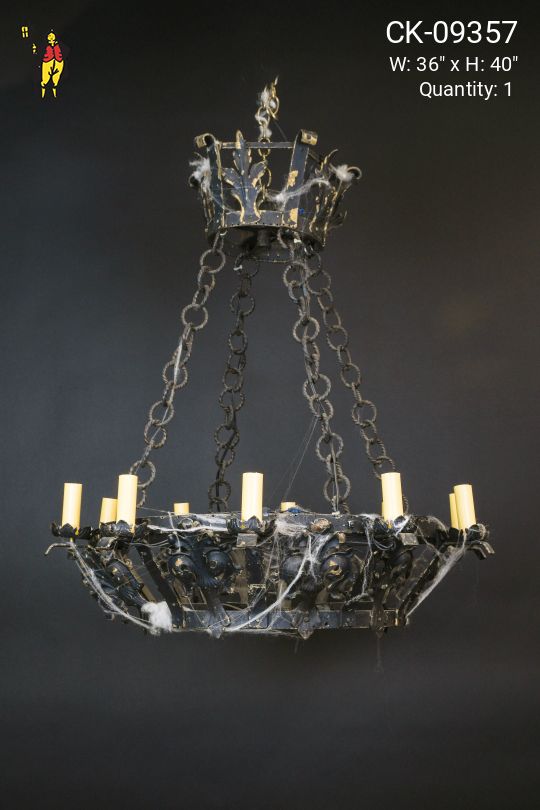 Wrought Iron Gothic Chandelier