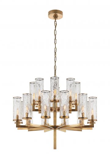 Brass Twenty Light Chandelier