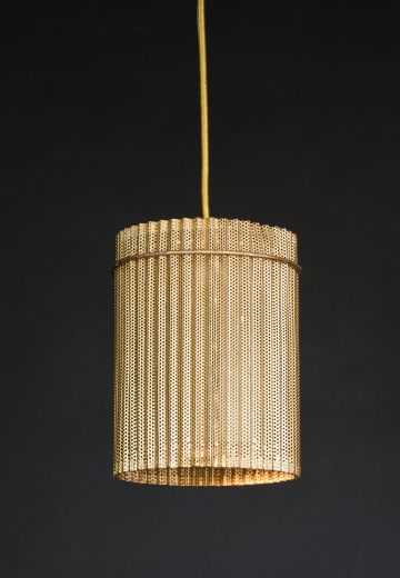 Peirced Metal Mid Century Modern Hanging Fixture