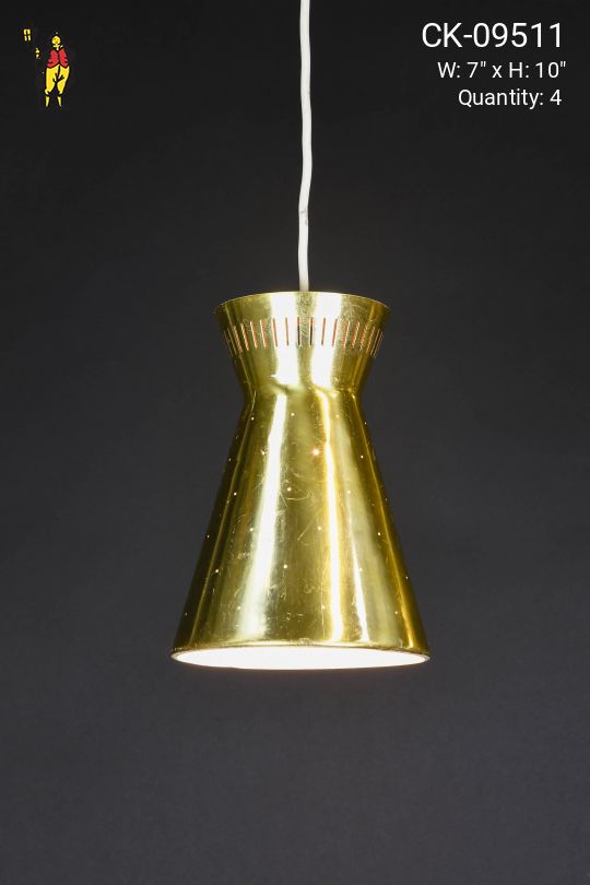 Pierced Brass Hanging Pendant