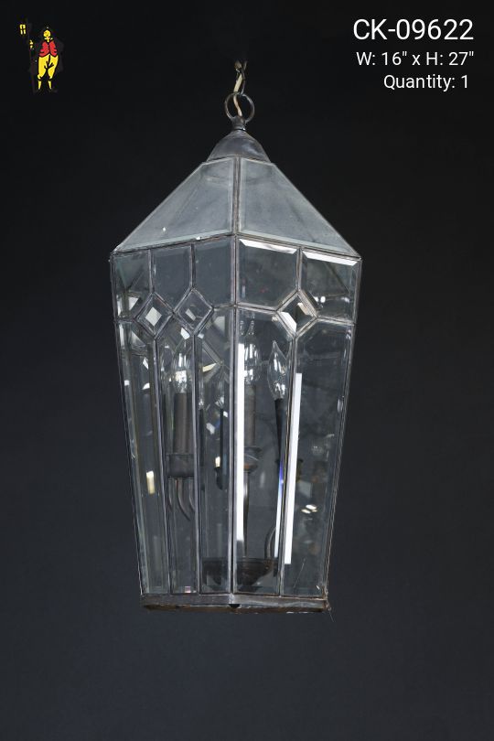 Hanging Glass Four Light Lantern