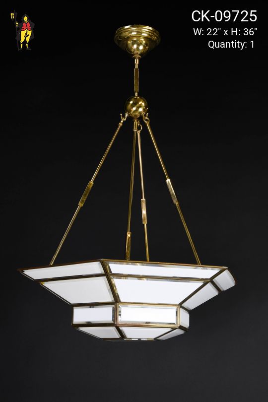 Milk Glass Bowl Chandelier