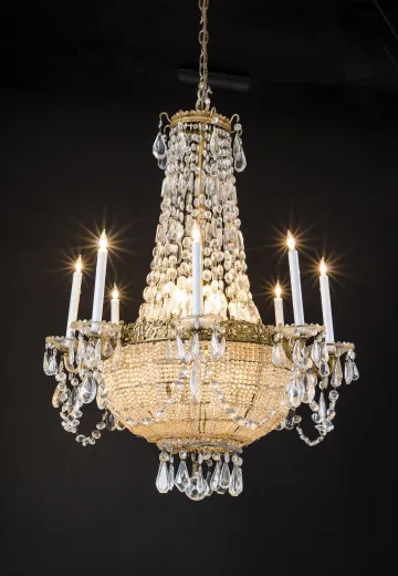 Empire Basket Crystal Chandelier