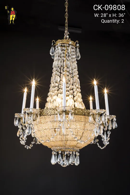 Empire Basket Crystal Chandelier