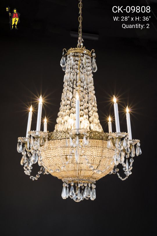 Empire Basket Crystal Chandelier