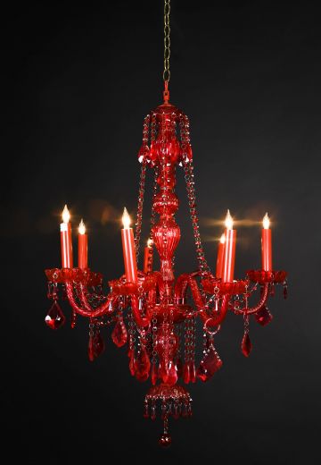 Red Crystal Chandelier