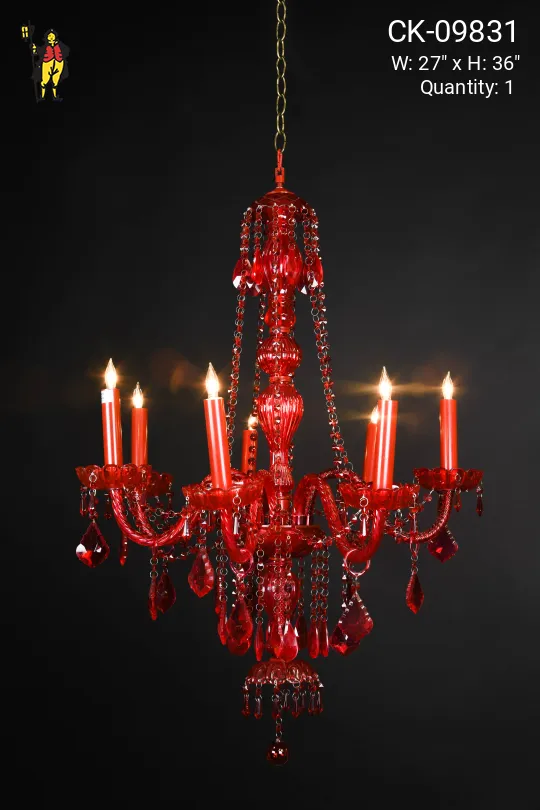 Red Crystal Chandelier